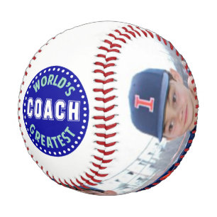 Worlds greatest coach Custom Family Photos Baseball