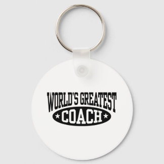 World's Greatest Coach Key Ring
