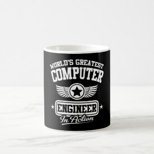 World's Greatest Computer Engineer In Action Coffee Mug