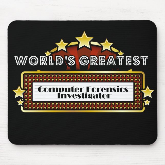 World's Greatest Computer Forensics Investigator Mouse Pad (Front)