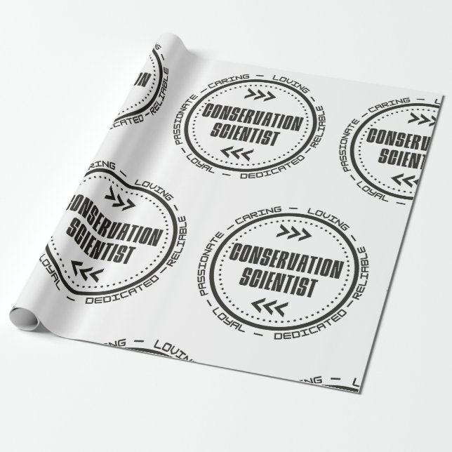 World's Greatest Conservation Scientist, Wrapping Paper (Unrolled)