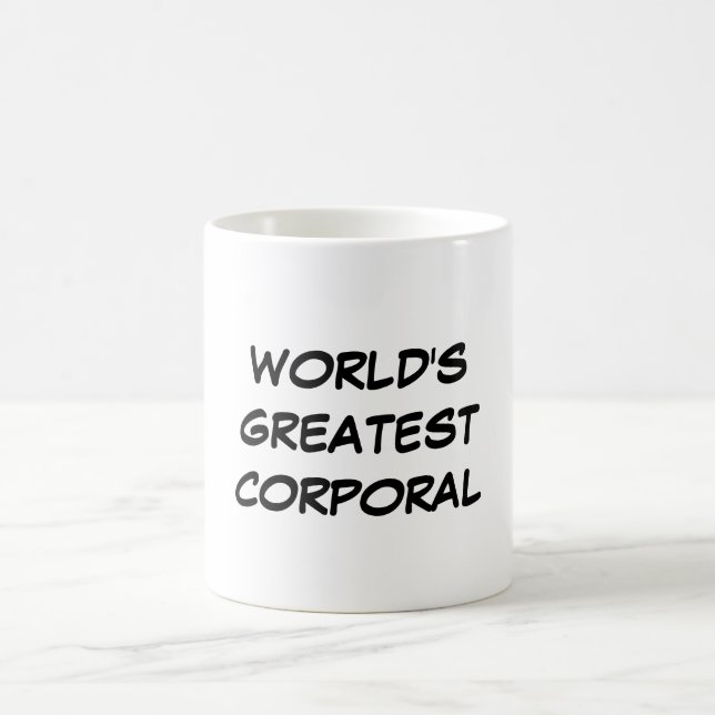 "World's Greatest Corporal" Mug (Center)