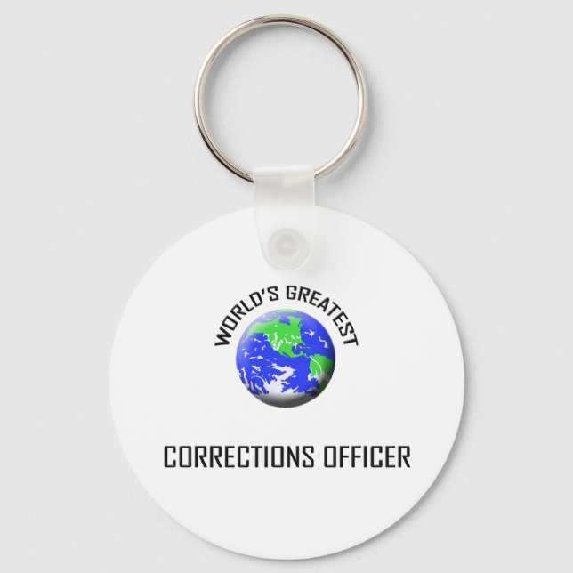 World's Greatest Corrections Officer Key Ring (Front)