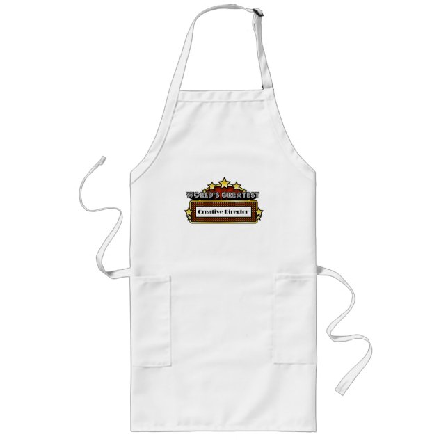 World's Greatest Creative Director Long Apron (Front)
