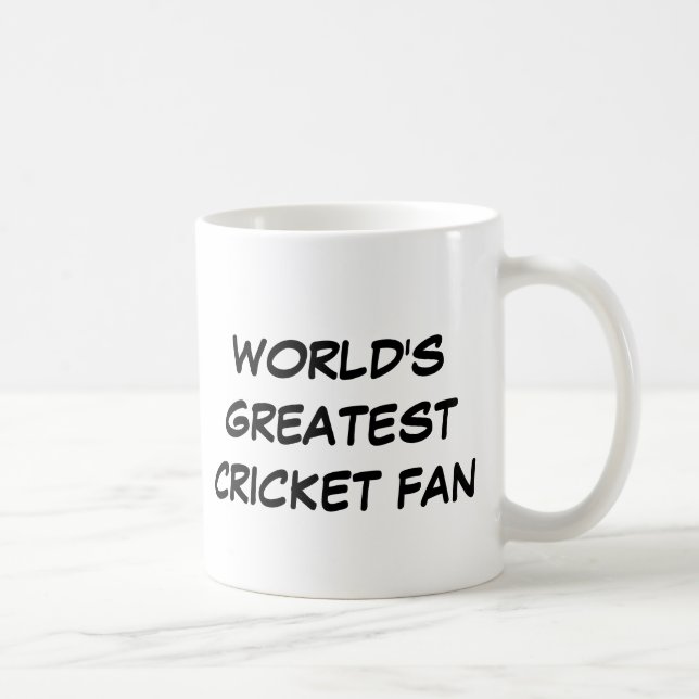 "World's Greatest Cricket Fan" Mug (Right)