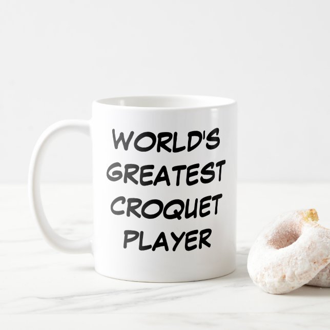 "World's Greatest Croquet Player" Mug (With Donut)