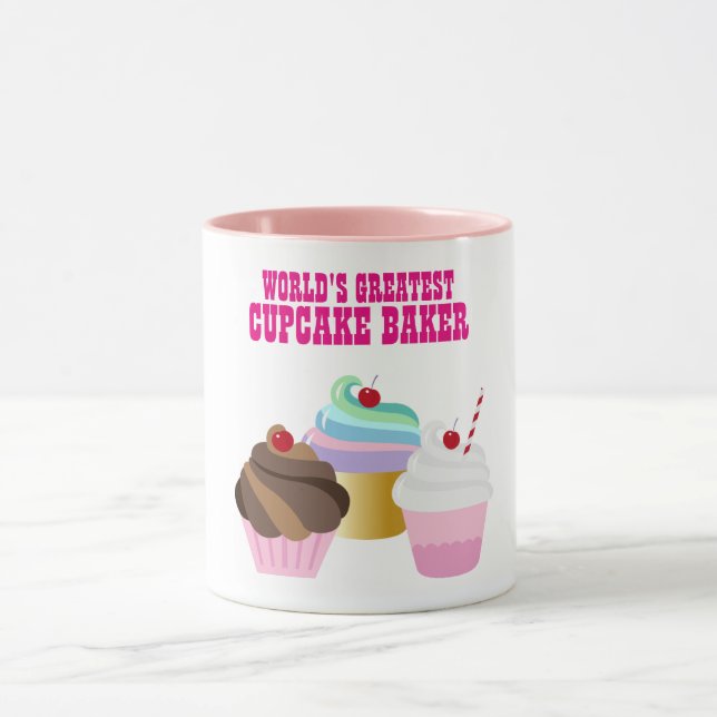 Worlds Greatest CUPCAKE BAKER - Best Gift Mug (Center)