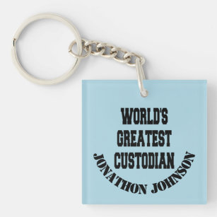 Worlds Greatest Custodian Key Ring