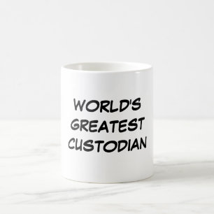 "World's Greatest Custodian" Mug