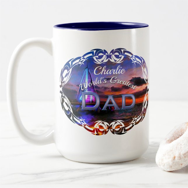World's Greatest Dad 1182 Two-Tone Coffee Mug (Creator Uploaded)