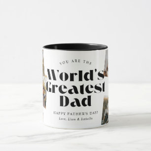 World's Greatest Dad 6 Photo Collage Mug