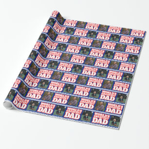 World's Greatest Dad add your own photos wrap Wrapping Paper