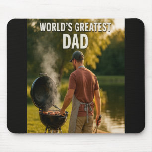 World's Greatest Dad – Backyard BBQ Edition Mouse Pad