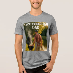 World's Greatest Dad – Backyard BBQ Edition Tri-Blend Shirt