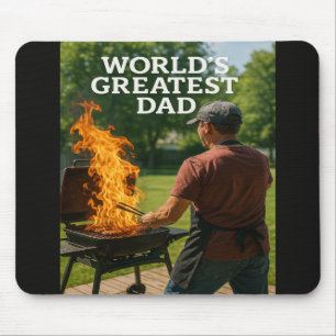 World's Greatest Dad – BBQ Inferno Edition Mouse Pad