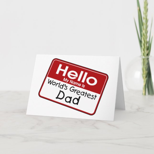 World's Greatest Dad Card (Front)