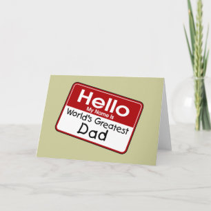 World's Greatest Dad card