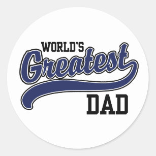 World's Greatest Dad Classic Round Sticker