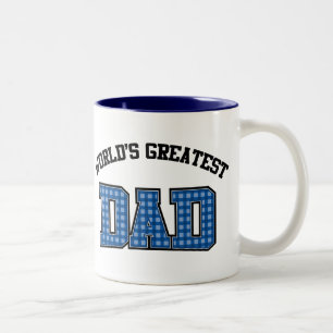 Worlds Greatest Dad Coffee Mug Plaid