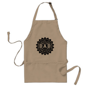 Worlds Greatest Dad Custom Print Logo Standard Apron
