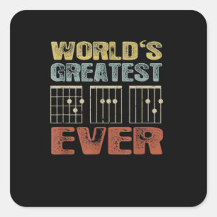 World's Greatest Dad Ever Gift FOr Father Square Sticker