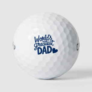 'World's Greatest Dad' Father's Day, Birthday Gift Golf Balls