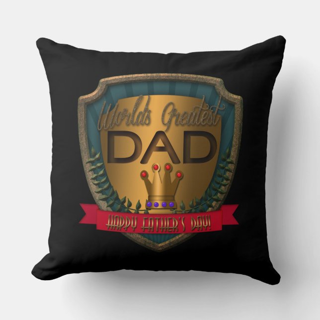 World's Greatest Dad | Father's Day Cushion (Front)