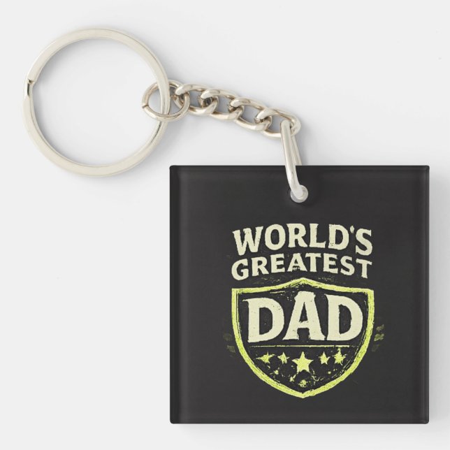 World's Greatest Dad Father's Day Key Ring (Front)