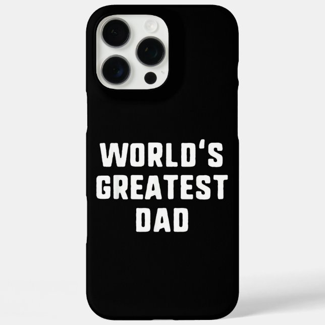 World's Greatest Dad Funny Family Case-Mate iPhone Case (Back)