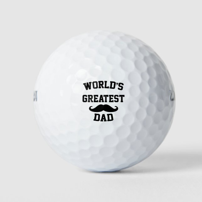 Worlds Greatest Dad Golf Balls (Front)