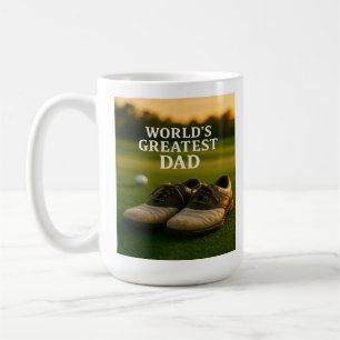 World's Greatest Dad – Golf Shoes at Sunset Coffee Mug