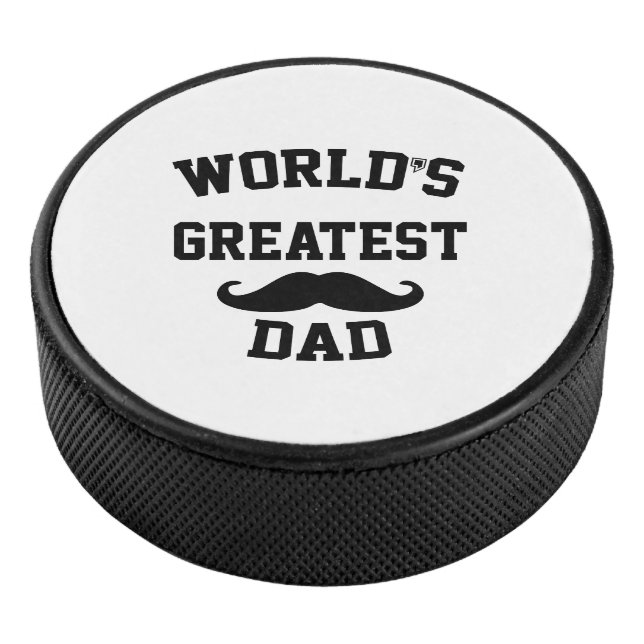 Worlds greatest dad hockey puck (3/4)