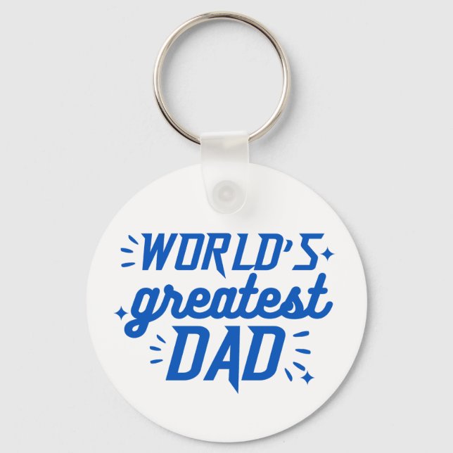 World's Greatest Dad  Key Ring (Front)