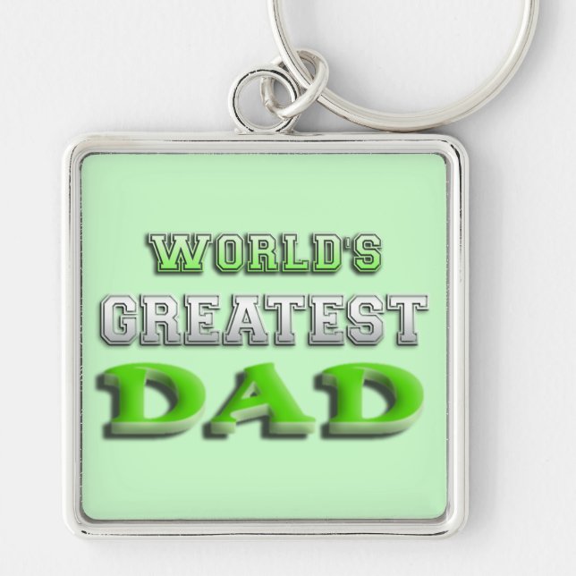 World's Greatest Dad Key Ring (Front)