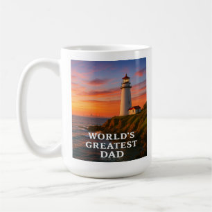 World's Greatest Dad – Lighthouse Edition Coffee Mug