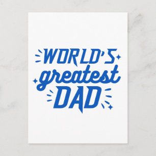 World's Greatest Dad Postcard