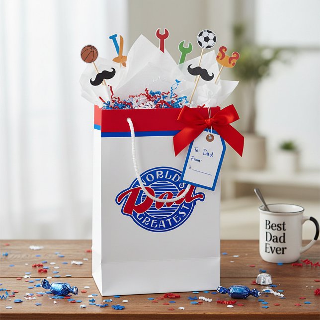 World's greatest Dad Small Gift Bag (Creator Uploaded)