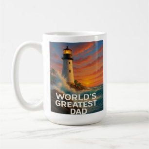World's Greatest Dad – Stormwatch Lighthouse  Coffee Mug