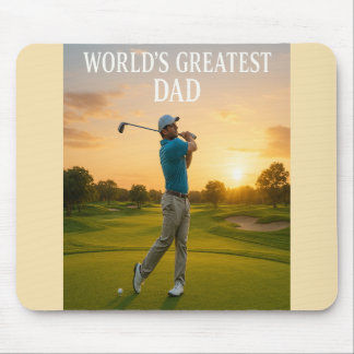 World's Greatest Dad – Sunset Swing Mouse Pad