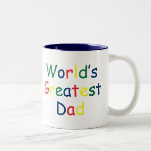 Worlds Greatest Dad Two-Tone Coffee Mug