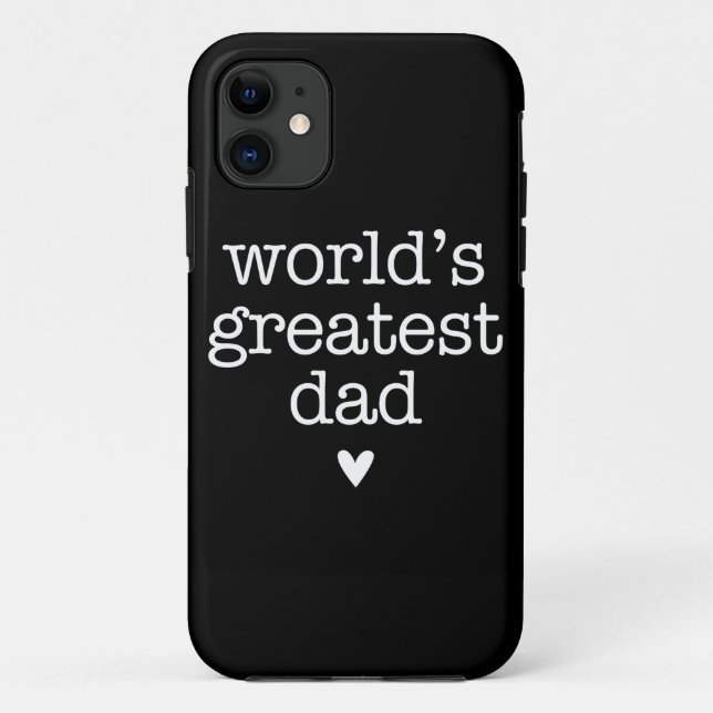 World's Greatest Dad with Heart iPhone 5 Case (Back)