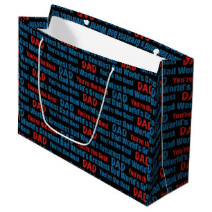 World's Greatest Dad You're the Best Large Gift Bag