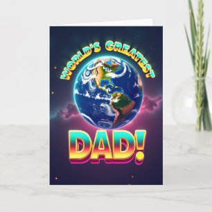 Worlds Greatest Dads Earth Card