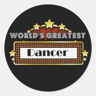 World's Greatest Dancer Classic Round Sticker