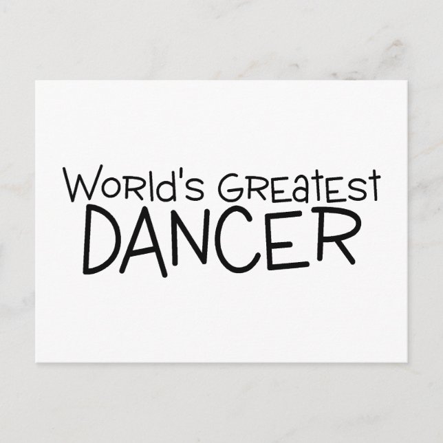 Worlds Greatest Dancer Postcard (Front)