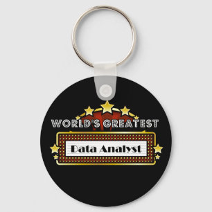 World's Greatest Data Analyst Key Ring