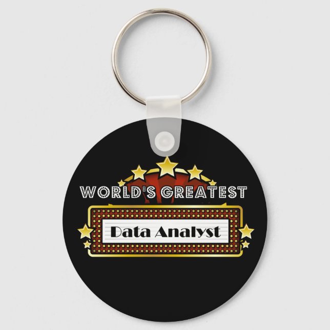 World's Greatest Data Analyst Key Ring (Front)