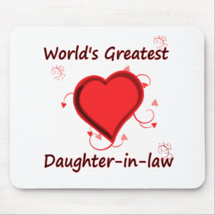 World's Greatest daughter-in-law Mouse Pad