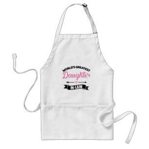 World's greatest daughter-in-law of mother-in-law standard apron