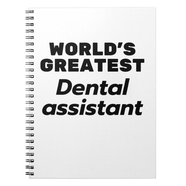 World's greatest Dental Assistant Notebook (Front)